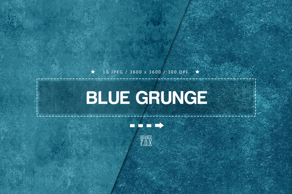 Blue Grunge Backgrounds, a Texture Graphic by Orange Fox (Photo 1 of 6)