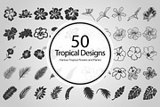 50 Tropical Designs (Vector), an Object Graphic by BIOWORKZ (Thumbnail 1 of 5)
