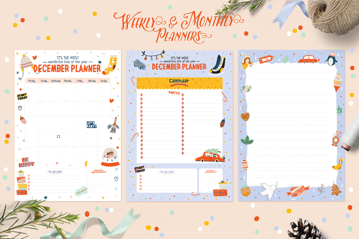 Cute Christmas & New Year BUNDLE, a Seasonal Illustration by Ruslana Lubenets (Photo 98 of 104)