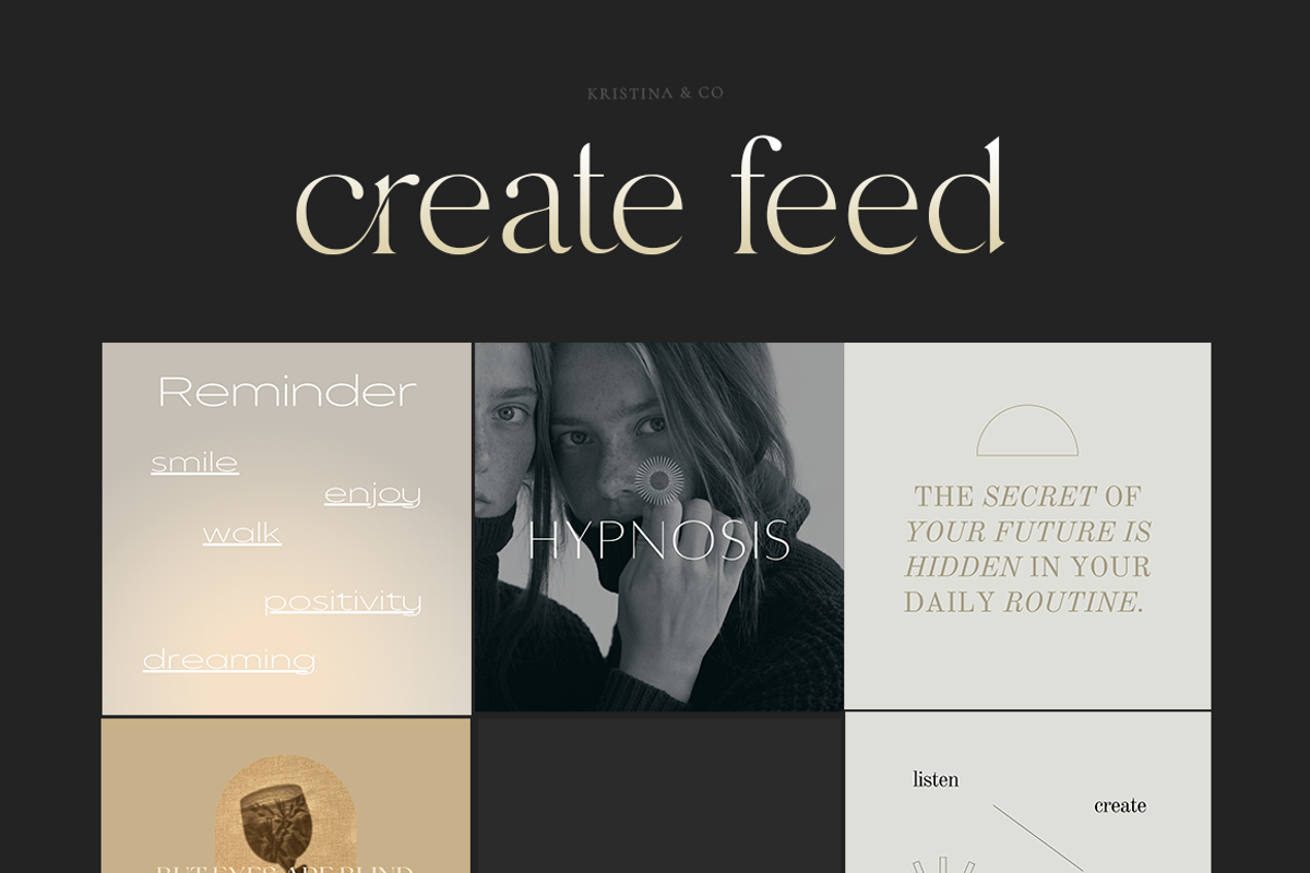 62 Aesthetic Quotes – Magic Type, a Social Media Template by Kristina&Co (Photo 9 of 9)