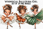 Whimsical Ballerina Girl, an Illustration by Craft Nest (Thumbnail 1 of 6)