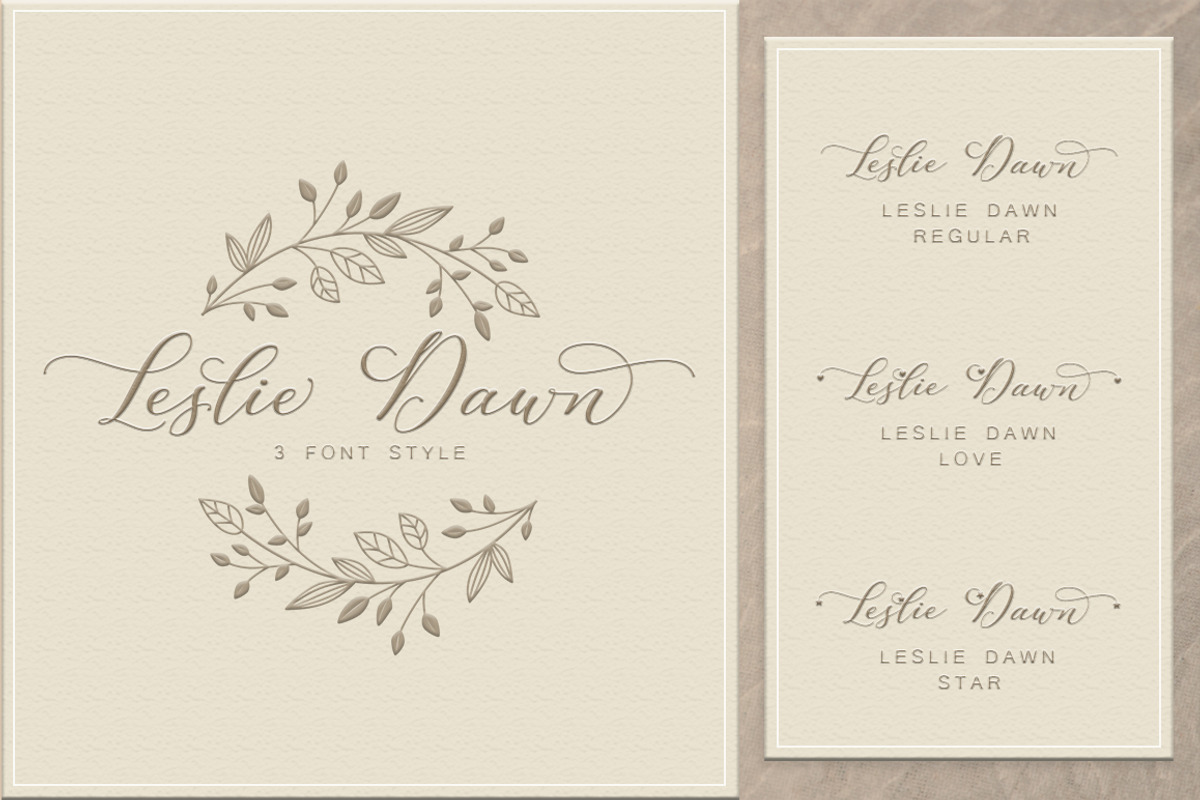 Leslie Dawn, a Script Font by Graphix Line Studio (Photo 8 of 10)