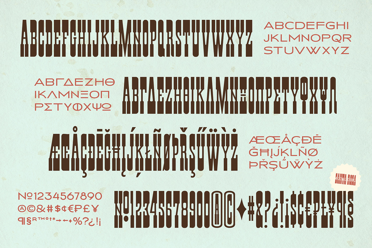 Santa Rosa Vintage Font Duo, a Sans Serif Font by Molly Suber Thorpe (Photo 5 of 15)