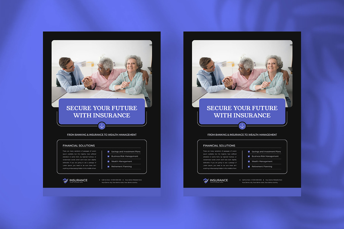 Insurance flyer, a Flyer Template by Tanmoy Topu (Photo 4 of 6)