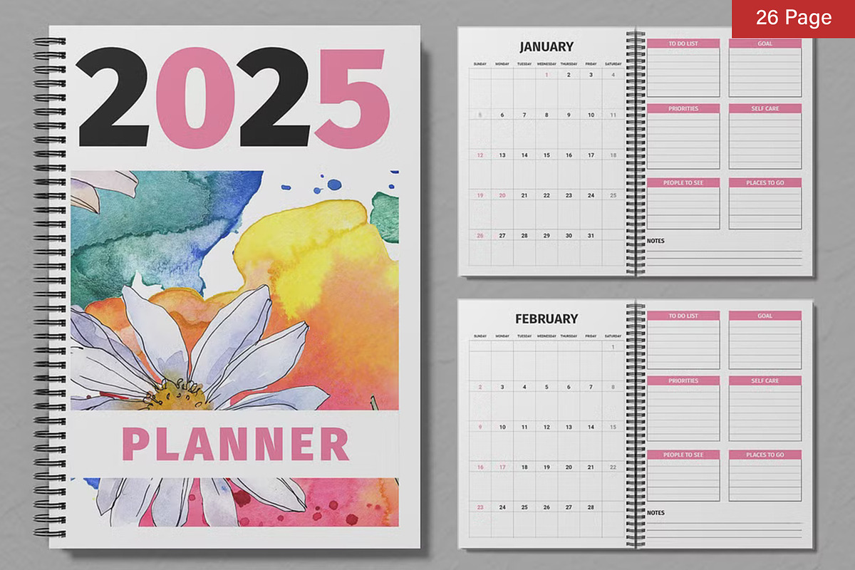 Planner Template Bundle, a Stationery Template by ContestDesign (Photo 25 of 39)