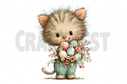 Whimsical Easter Cat Clipart, an Illustration by Craft Nest (Thumbnail 12 of 12)