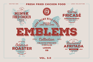 Hand Drawn Vintage Emblem Volume 3.0