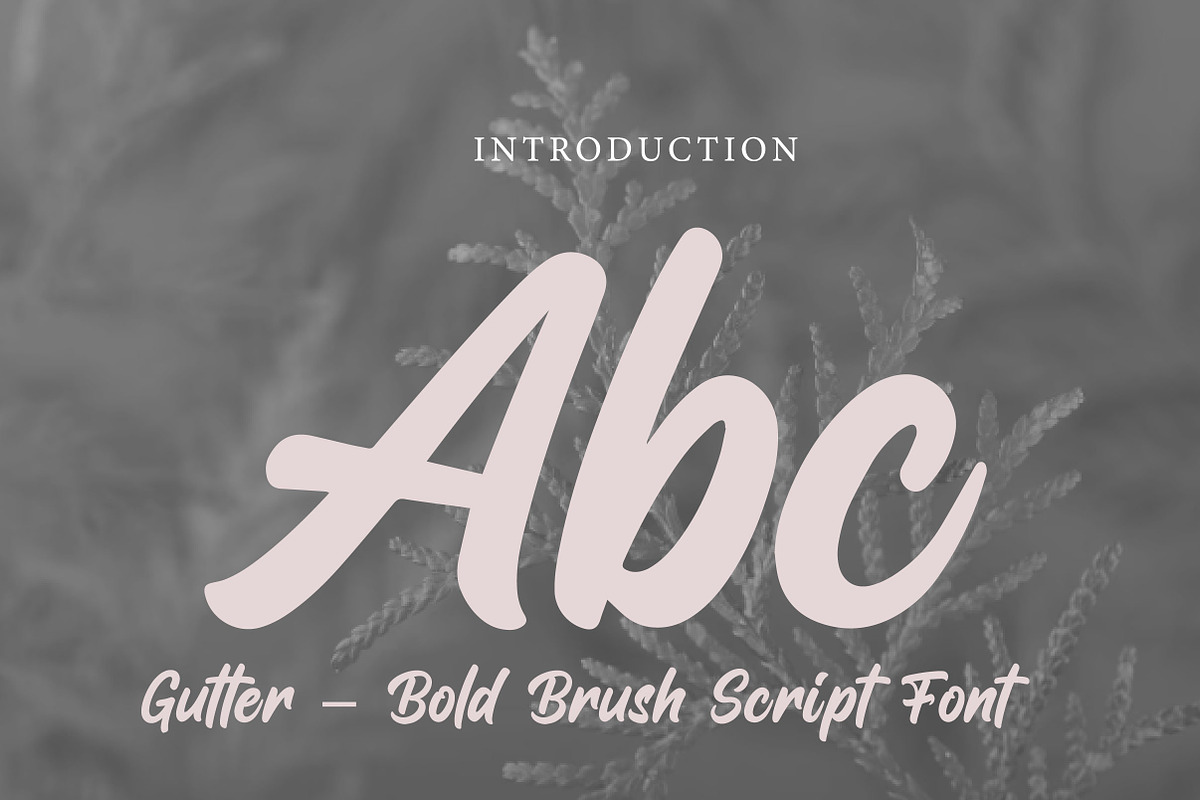 Gutter, a Script Font by Wow Magic (Photo 2 of 3)