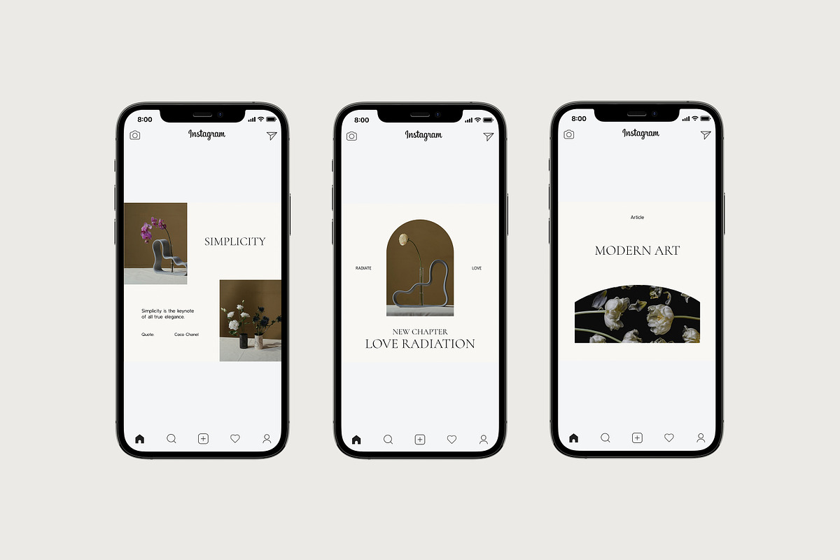CANVA PS Instagram Templates Posts, a Social Media Template by Love Radiation Studio (Photo 4 of 16)