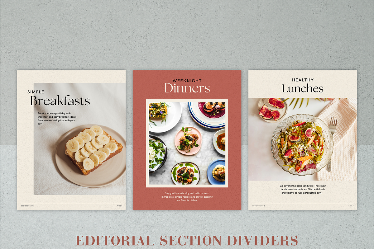 Canva Recipe Book Template, a Marketing Template by Rose & Co. (Photo 5 of 8)