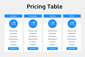 Pricing Table