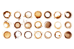 Coffee ring stains. Coffee cup stain, a Food Illustration by Stock-Smart-Start