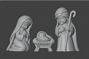 Christmas Nativity Scene & Wise Men, a Characters & Person 3D Model by Design Station (Thumbnail 4 of 6)
