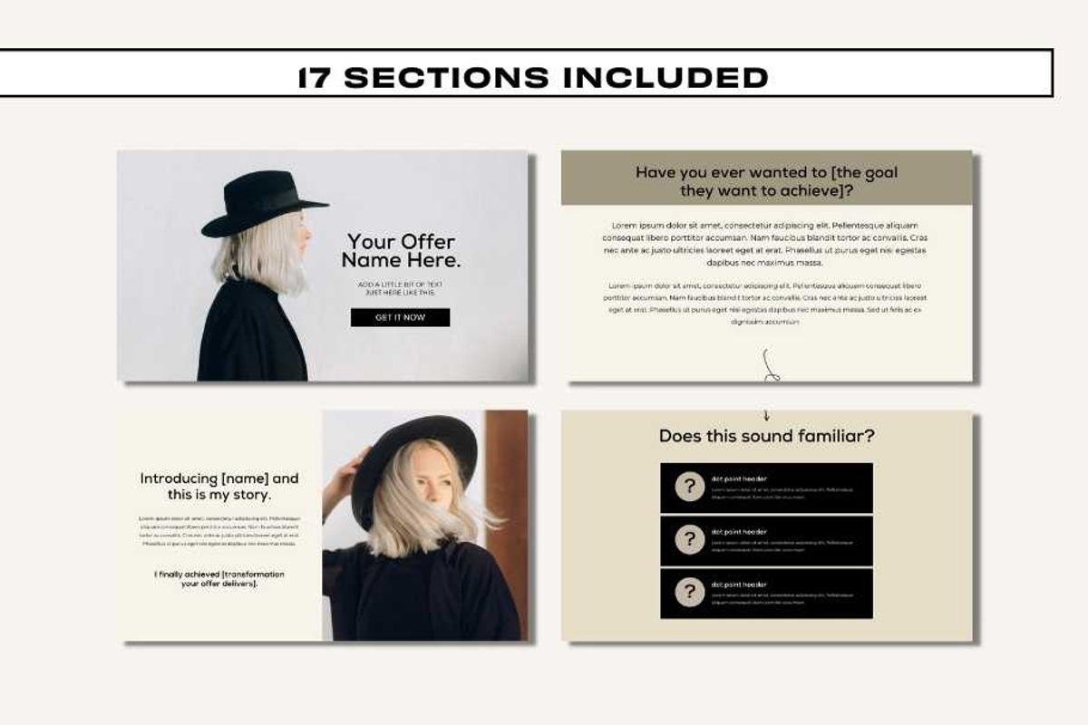 Canva Sales Page - Black and Beige, a Templates & Theme by Freedom Business Shop (Photo 5 of 10)