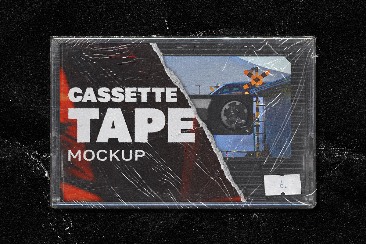 CASSETTE TAPE MOCKUP, a Packaging Mockup by BORT GRAPHIC (Photo 1 of 8)