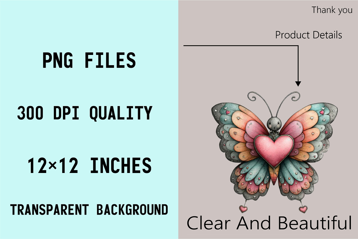 Whimsical Spring Butterfly Clipart B, an Illustration by SVGArt (Photo 4 of 7)
