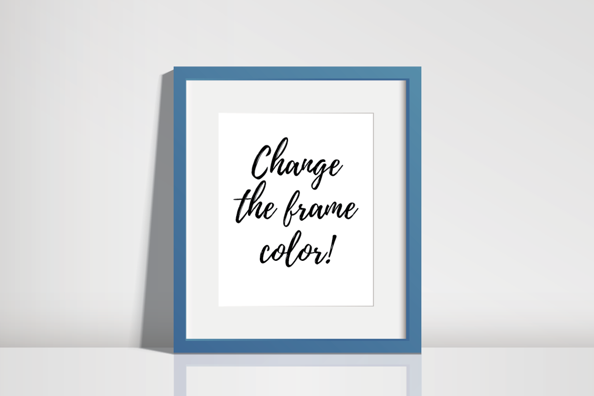 Black Frame Mockup - PSD AI PNG JPEG, a Print Template by Minty Fresh Graphics (Photo 4 of 4)