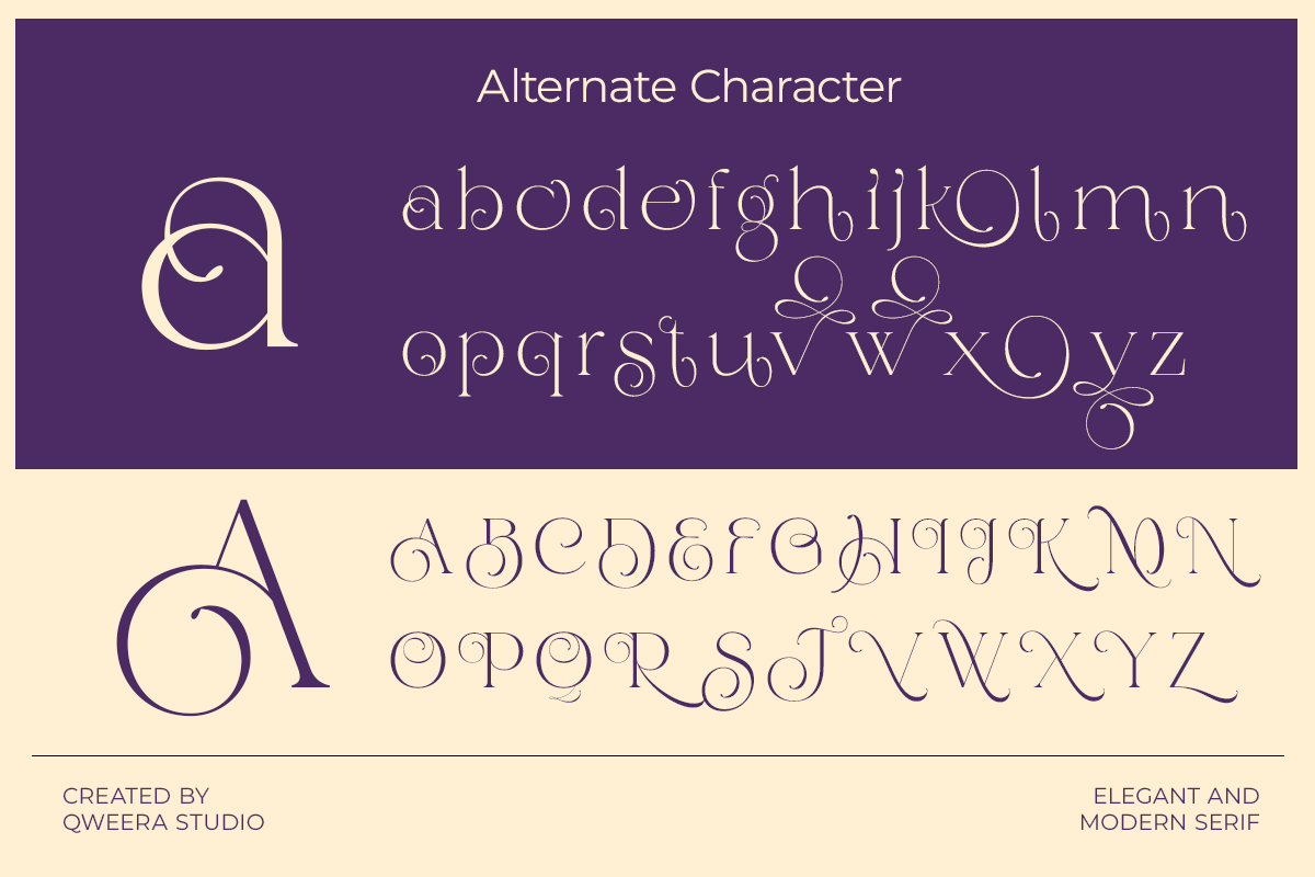 Annagia - Modern Elegant Luxury, a Serif Font by Qweera Studio (Photo 10 of 12)
