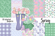 Spring Pattern, a Pattern Graphic by GlamArtZhanna (Thumbnail 1 of 3)
