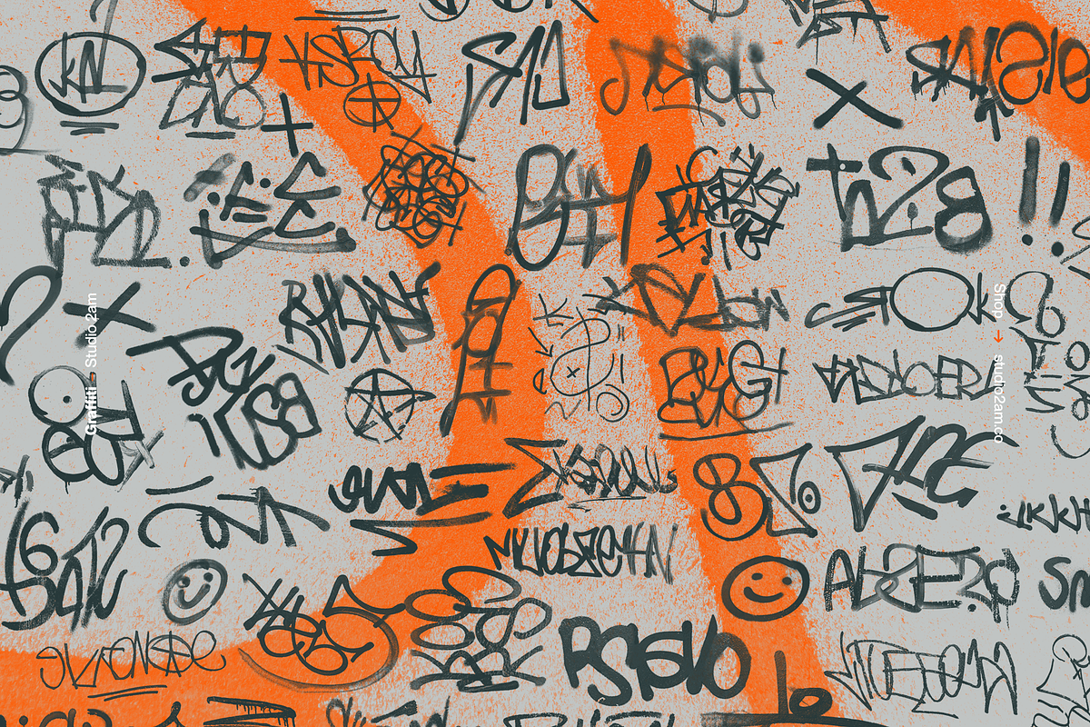 Graffiti - 75 Grunge Spray Textures, a Texture Graphic by Studio 2am (Photo 3 of 8)