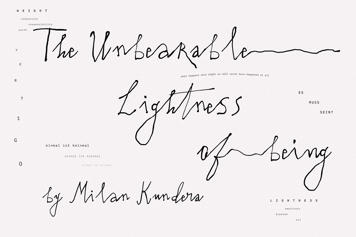 Bergamot // experimental, raw script, a Handwritten Font by PeachCreme (Photo 2 of 15)
