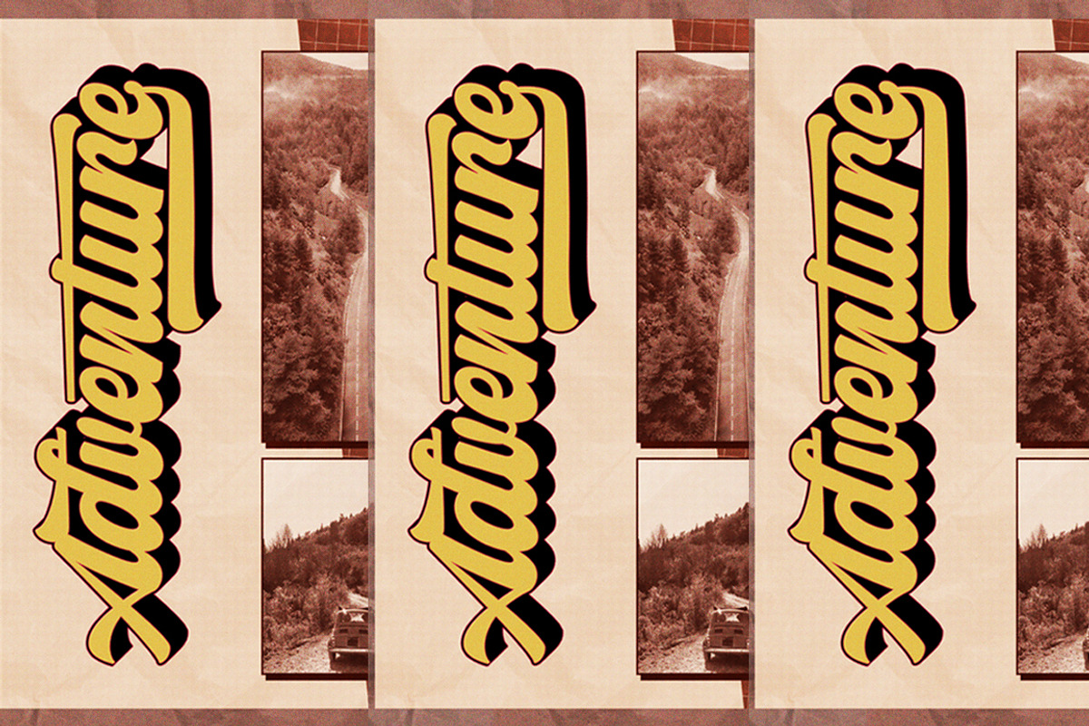 Letter Vintage, a Script Font by Letter Fresh (Photo 7 of 8)