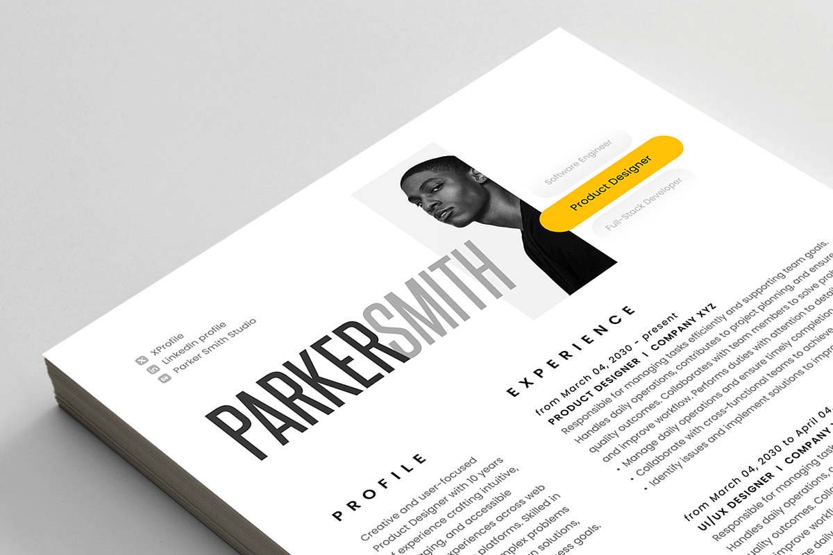 Resume/CV, a Resume Template by Reuix Studio (Photo 5 of 5)