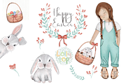 Happy Easter - Cliparts, an Illustration by Lolytop Studio (Thumbnail 1 of 2)