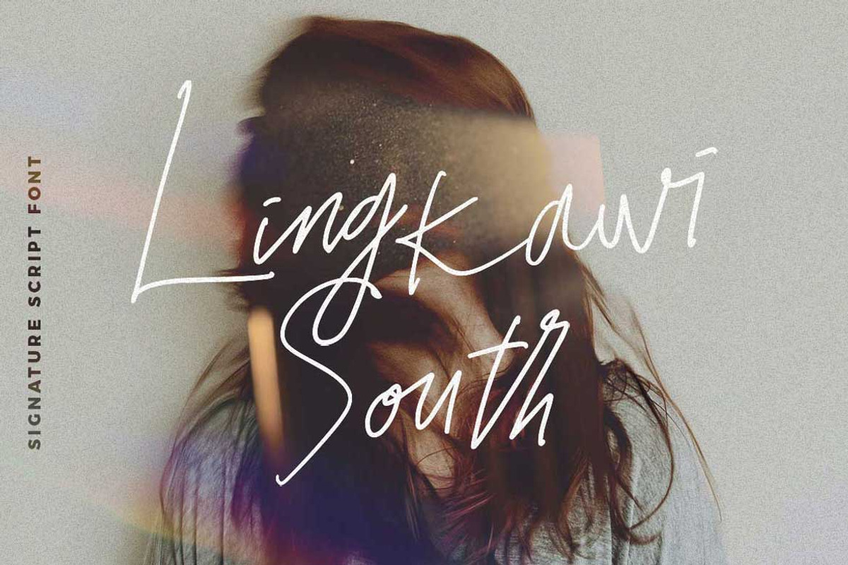 Lingkawi South - Signature Script, a Script Font by Dirtytemp Studio (Photo 1 of 10)