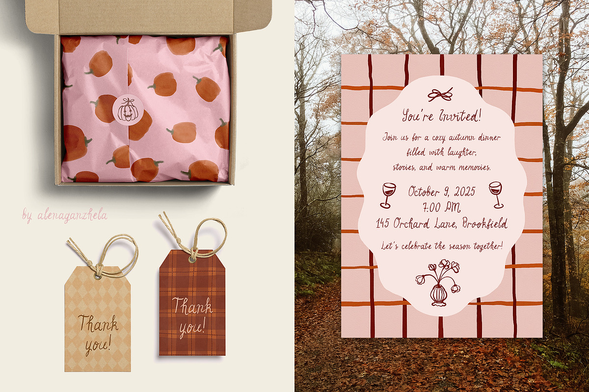 Fav Season – Cozy Fall Backgrounds, a Background Graphic by alenaganzhela (Photo 4 of 9)