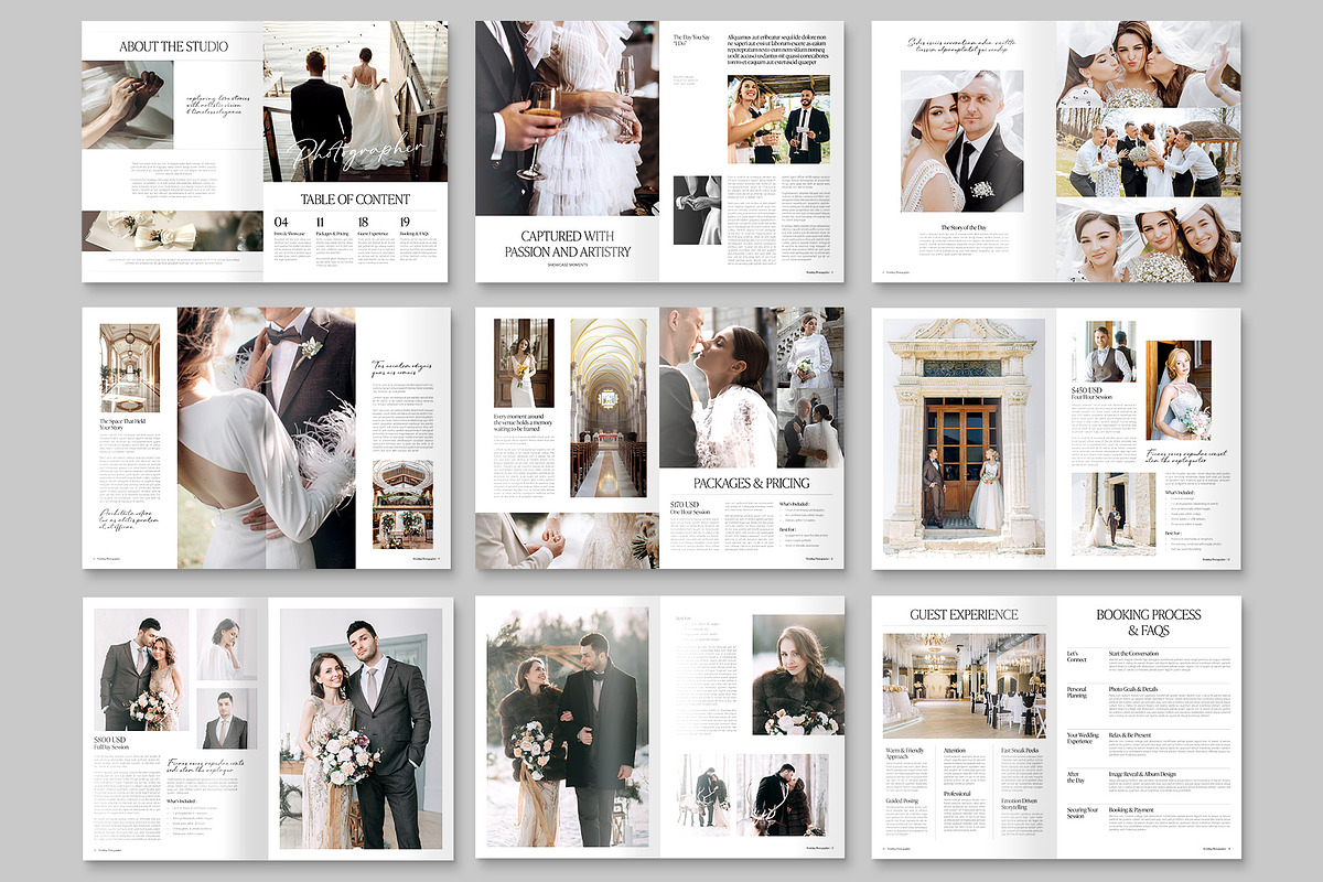 Wedding Photographer Brochure, a Brochure Template by BrandPacks (Photo 2 of 5)