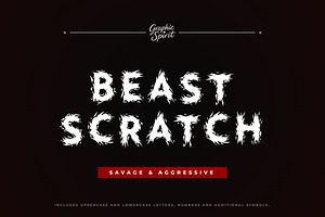 Beast Scratch Decorative Font