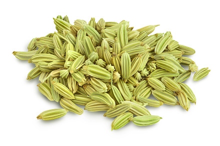 Dried fennel seeds isolated on white, a Food & Drink Photo by NataPhoto