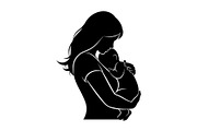 50 Mother and Baby Love Silhouette S, an Illustration by Designs_River (Thumbnail 49 of 51)
