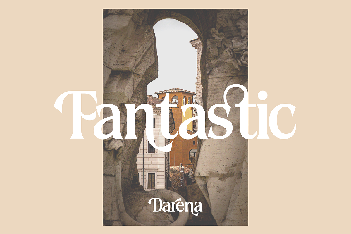 Darena - Serif Display Font, a Serif Font by overlaytemplates (Photo 3 of 8)