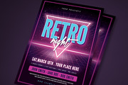 80's Retro Flyer, a Flyer Template by VectorVactory (Thumbnail 2 of 3)