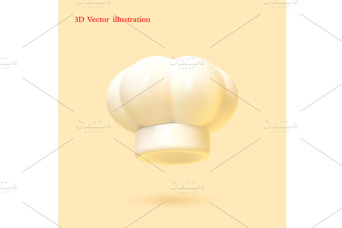 3D vector illustration of a white, an Object Illustration by Liudmyla Matviiets