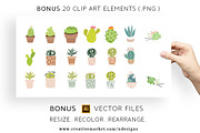 Cactus Cacti Seamless Pattern, a Pattern Graphic by NDesigns (Thumbnail 3 of 4)