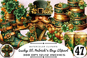 Lucky St. Patrick’s Day Clipart Bun, an Illustration by SVGArt (Thumbnail 1 of 7)