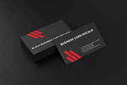 Black Business Card Mockup, a Print Template by aykutfiliz (Thumbnail 4 of 8)