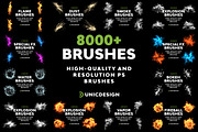 All Brushes Bundle 8000+ (1.0.3), a Brush Add-On by UnicDesign (Thumbnail 1 of 6)