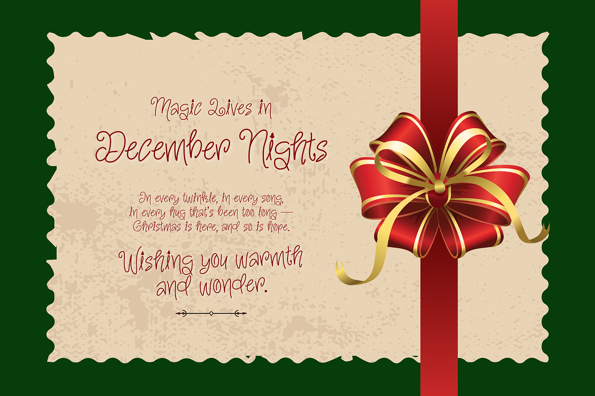 Secret Christmas - Handwritten font, a Handwritten Font by Brown Cupple (Photo 2 of 12)