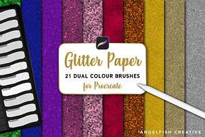 Glitter Paper Procreate Brush Set