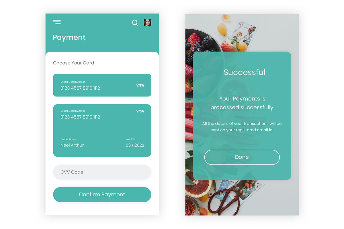 Emart -Grocery Shopping Adobe XD App, an UI Kit Template by themelove (Photo 7 of 10)