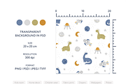 Dino in space - patterns collection, a Pattern Graphic by vatrushkaprint_store (Thumbnail 2 of 4)
