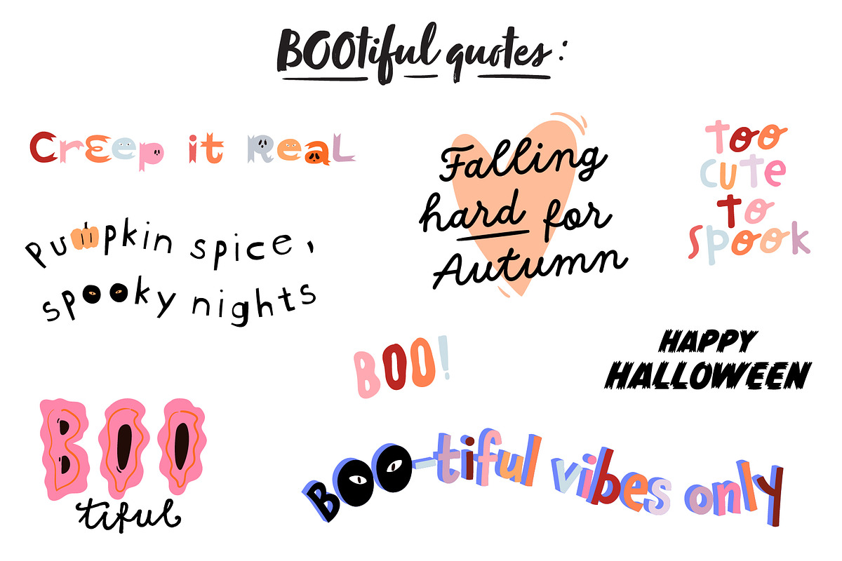 Cute Spooky Halloween Clipart Bundle, an Object Graphic by Ruslana Lubenets (Photo 7 of 21)