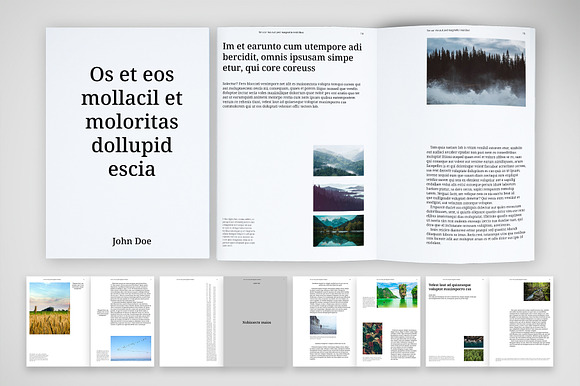 Modern Editorial Brochure Template preview 6