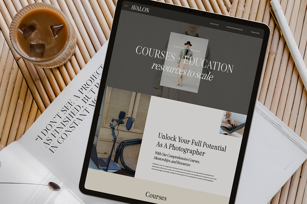 Avalon Showit Website Template, a Websites & App Template by Lovendear Design (Photo 4 of 4)