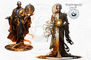 Mystic Dreamweaver Clipart Set, a Person Illustration by ThatsDesign Art (Thumbnail 4 of 9)