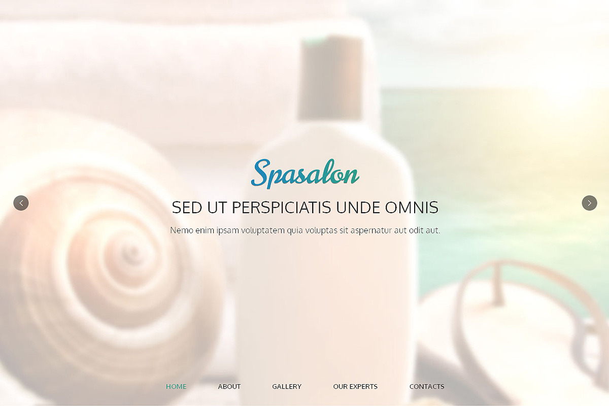 Spa Salon Responsive One Page Theme, a Landing Page Template by IceTemplates (Photo 1 of 3)